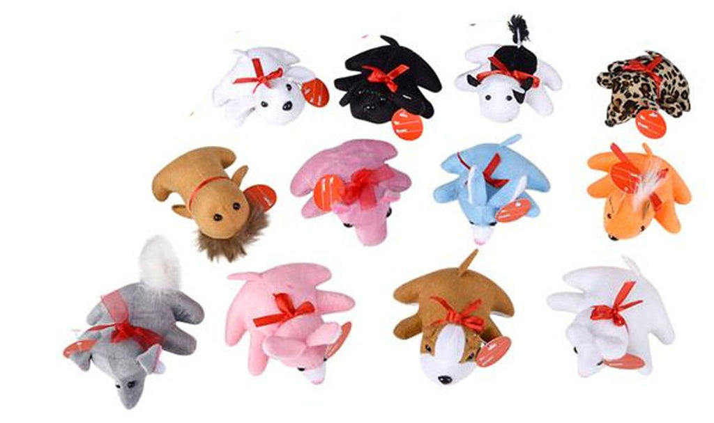 LAST CHANCE - LIMITED STOCK  - SALE -  12 Valentines Day Plush Animals - Love Valentine Themed  - Unique Valentines Day Exchange Cards for Kids