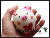 LAST CHANCE - LIMITED STOCK - Valentine's Day Slow Rise Animals - Heart Love Valentine Gift-  Scented Sensory, Stress, Fidget Toy - Be My Valentine