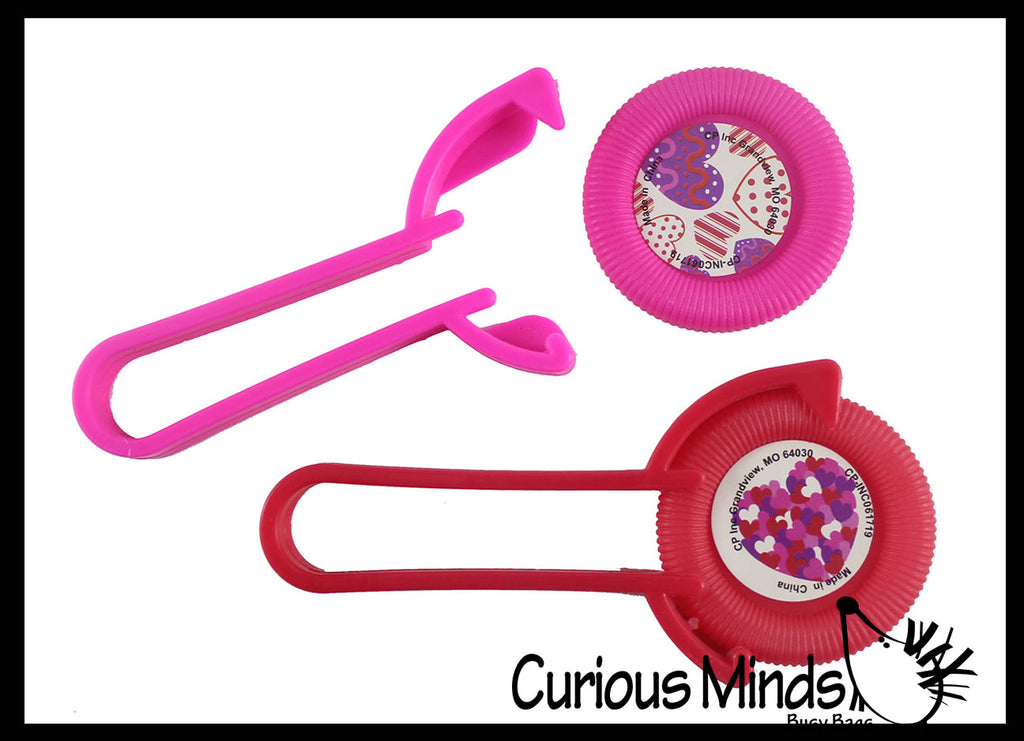 Fun Disc Shooter Toy - Valentine's Day Cards for Kids - Cute Valentine for Classroom Exchange