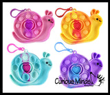 Snail Valentines Day Bubble Popper Fidget Toy - Fun Party Favor Toy - Heart Love