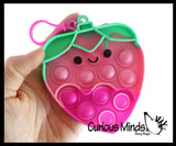 Set of 2 Valentine Bubble Poppers - Strawberry & Unicorn Valentines Day Bubble Popper Fidget Toy - Fun Party Favor Toy - Heart Love - Fun Party Favor Toy (Random Colors)