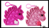 Unicorn Valentines Day Bubble Popper Fidget Toy - Fun Party Favor Toy - Heart Love