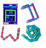 LAST CHANCE - LIMITED STOCK  - SALE - Large Wacky Tracks Click And Snap Fidget Toy - Chain Track - Bend and Twist In Wacky Crazy Shapes Puzzle