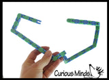 LAST CHANCE - LIMITED STOCK  - SALE - Large Wacky Tracks Click And Snap Fidget Toy - Chain Track - Bend and Twist In Wacky Crazy Shapes Puzzle