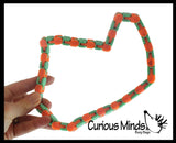 LAST CHANCE - LIMITED STOCK  - SALE - Large Wacky Tracks Click And Snap Fidget Toy - Chain Track - Bend and Twist In Wacky Crazy Shapes Puzzle