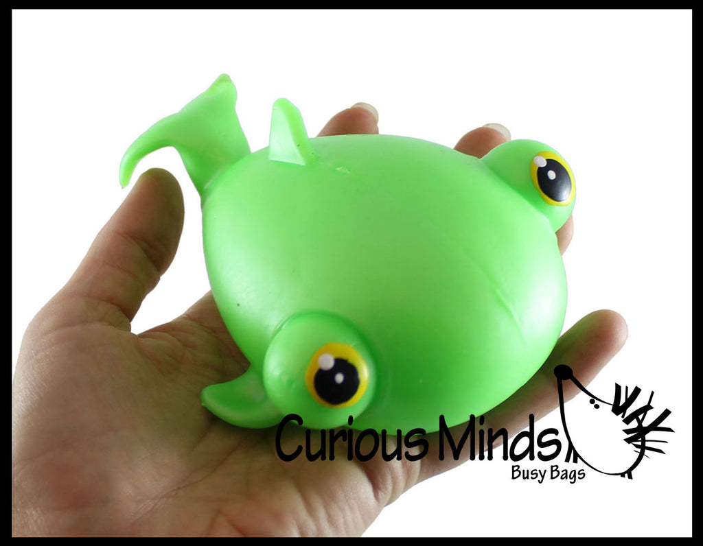 LAST CHANCE - LIMITED STOCK - Jumbo Fish With Bulging Eyes Water Bead Filled Squeeze Stress Ball  -  Sensory, Stress, Fidget Toy