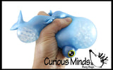 LAST CHANCE - LIMITED STOCK - Jumbo Fish With Bulging Eyes Water Bead Filled Squeeze Stress Ball  -  Sensory, Stress, Fidget Toy