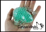 LAST CHANCE - LIMITED STOCK - Animal Water Bead Filled Squeeze Stress Ball Variety Pack  of 5 -  Sensory, Stress, Fidget Toy - Sticky Target Ceiling Balls