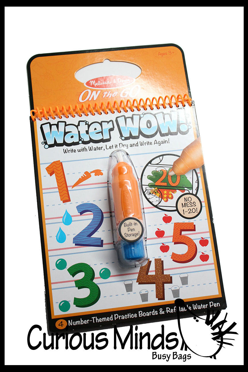 Paint with Water - Travel Activity - No Mess Toy - Numbers and ABC