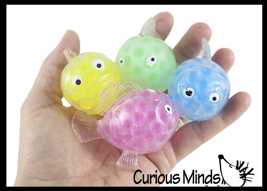 Fish Water Bead Filled Squeeze Stress Ball  -  Sensory, Stress, Fidget Toy