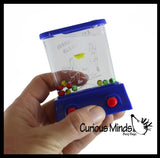 3 Different Styles Small Water Games - Push Button to Push Water and Play - Hand Held Travel Arcade Game - Party Favors