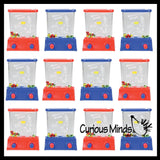 Small Water Games Basketball Hoop Challenge - Push Button to Shoot Hoops and Get Balls in the Net - Hand Held Travel Arcade Game - Party Favors