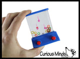 Small Water Games - Push Button to Put Rings on Pegs - Hand Held Travel Arcade Game - Party Favors