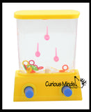 3 Different Styles Small Water Games - Push Button to Push Water and Play - Hand Held Travel Arcade Game - Party Favors