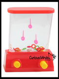 Small Water Games - Push Button to Put Rings on Pegs - Hand Held Travel Arcade Game - Party Favors