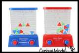 Small Water Games Triangle Challenge - Push Button to Put Triangles in Slot - Hand Held Travel Arcade Game - Party Favors