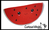 Squishy Slow Rise Watermelon Slice -  Scented Sensory, Stress, Fidget Toy - Fruit