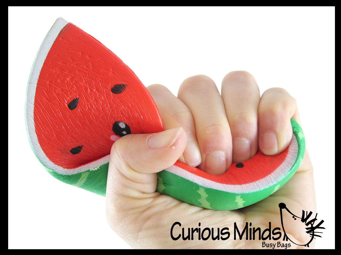 Squishy Slow Rise Watermelon Slice Scented Sensory Stress Fidget T Curious Minds Busy Bags