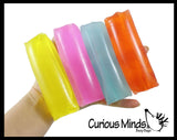 Neon Water Filled Tube Snake Stress Toy - Squishy Wiggler Sensory Fidget Ball - Trick Snake - Glows in Blacklight