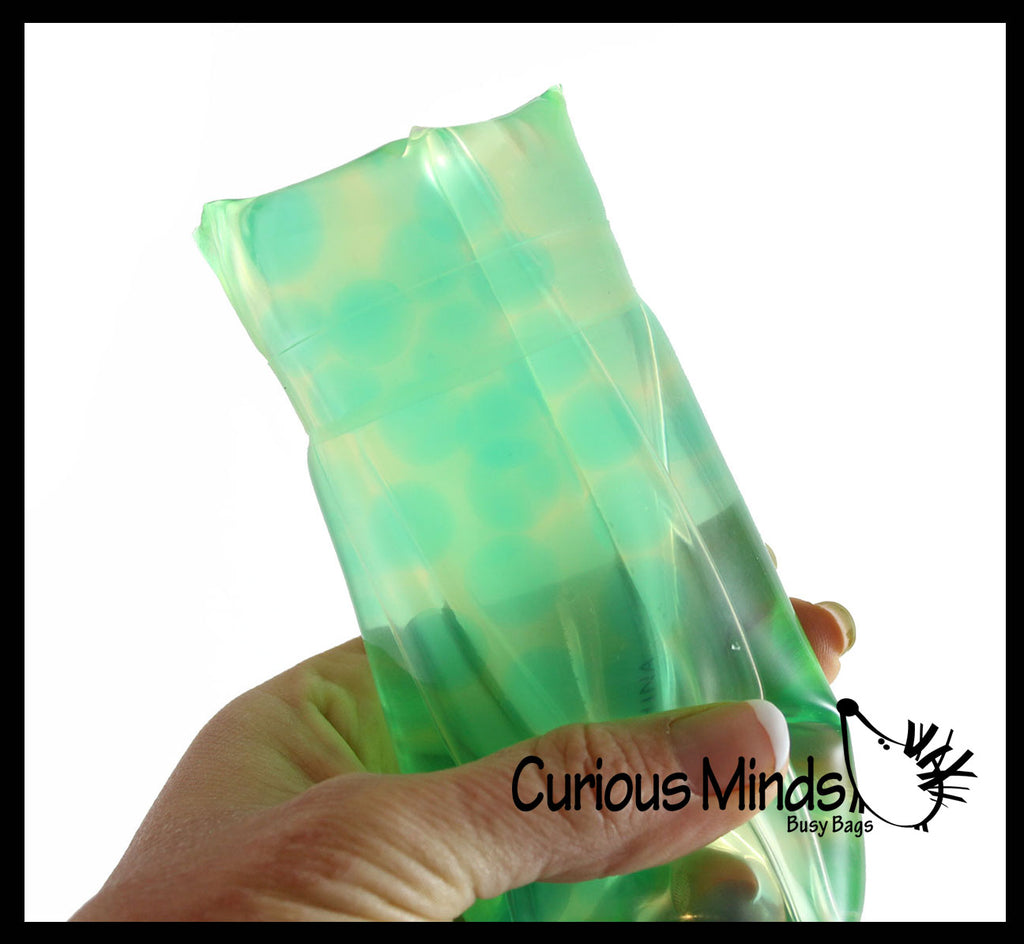 Jumbo Water Trick Snake Filled with Water Beads - Stress Toy - Slippery Tricky Wiggly Wiggler Tube - Squishy Wiggler Sensory Fidget Ball