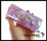 Jumbo Water Trick Snake Filled with Sparkle Streamers - Stress Toy - Slippery Tricky Wiggly Wiggler Tube - Squishy Wiggler Sensory Fidget Ball