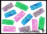 Jumbo Water Trick Snake Filled with Sparkle Streamers - Stress Toy - Slippery Tricky Wiggly Wiggler Tube - Squishy Wiggler Sensory Fidget Ball