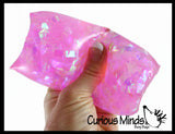 Jumbo Water Trick Snake Filled with Sparkle Streamers - Stress Toy - Slippery Tricky Wiggly Wiggler Tube - Squishy Wiggler Sensory Fidget Ball