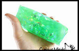 Jumbo Water Trick Snake Filled with Sparkle Streamers - Stress Toy - Slippery Tricky Wiggly Wiggler Tube - Squishy Wiggler Sensory Fidget Ball