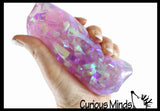 Jumbo Water Trick Snake Filled with Sparkle Streamers - Stress Toy - Slippery Tricky Wiggly Wiggler Tube - Squishy Wiggler Sensory Fidget Ball