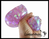 Jumbo Water Trick Snake Filled with Sparkle Streamers - Stress Toy - Slippery Tricky Wiggly Wiggler Tube - Squishy Wiggler Sensory Fidget Ball
