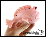 CLEARANCE / SALE - Angler Fish Water Bead Filled Squeeze Stress Ball -  Sensory, Stress, Fidget Toy - Headlight Fish
