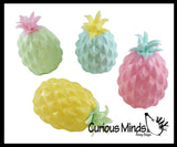 BULK - WHOLESALE - SALE - Colored Pineapple Fruit Water Bead Filled Squeeze Stress Ball  -  Sensory, Stress, Fidget Toy Fruit Pine Apple