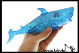 Jumbo Shark Water Gel Water Bead Filled Light Up Squeeze Stress Ball  -  Sensory, Stress, Fidget Toy