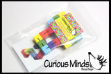 LAST CHANCE - LIMITED STOCK - SALE  - Bendy Wood Fidget Pattern Matching Travel block toy for preschoolers - Leaning toy