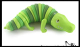 Snake, Shark and Alligator Fidgets - Set of 3 - Large Wiggle Crocodile Articulated Jointed Moving Creature Toy - Unique