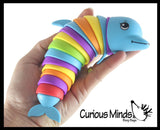 Dolphin Fidget - Large Wiggle Articulated Jointed Moving Sea Creature Toy - Unique