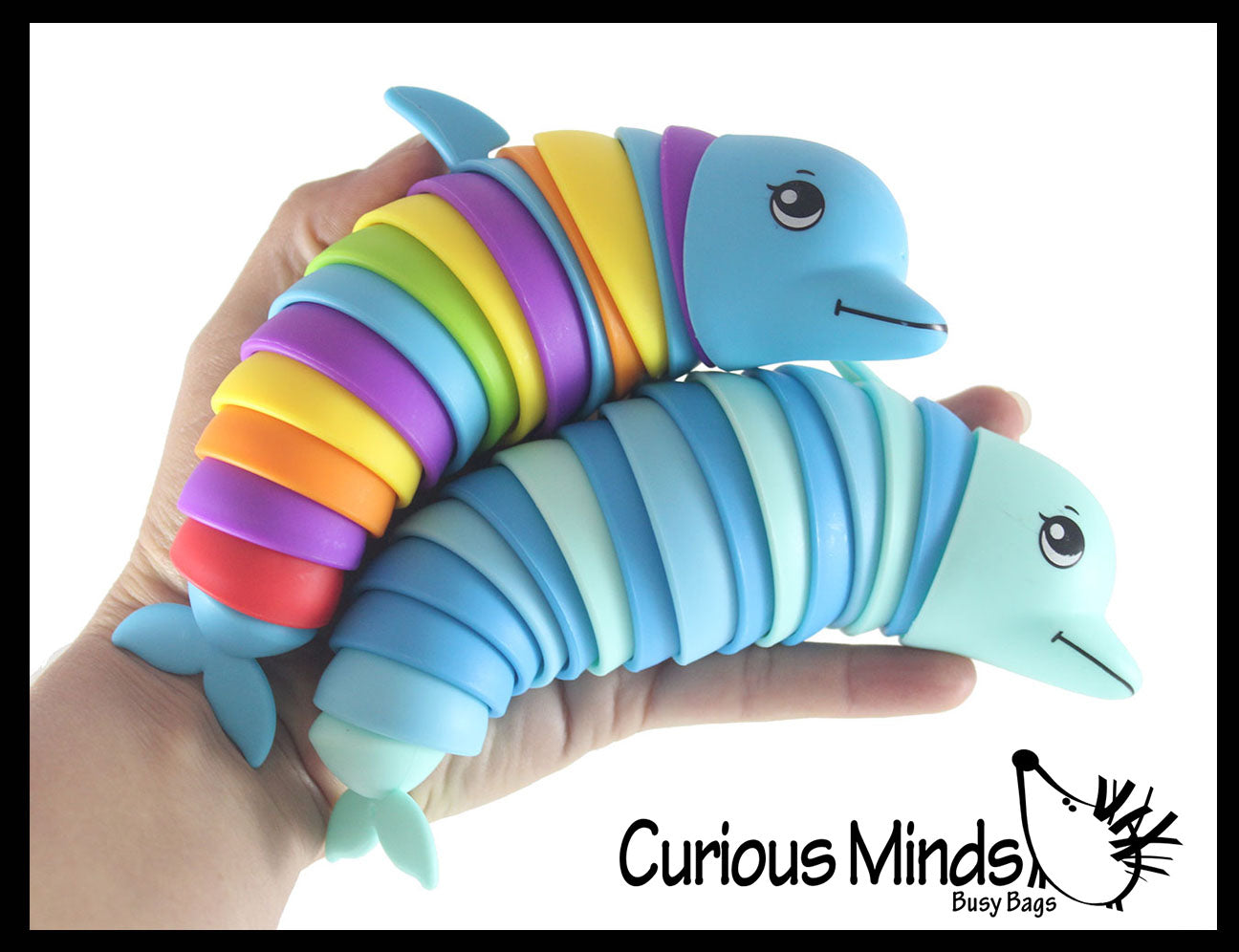 Dolphin Fidget - Large Wiggle Articulated Jointed Moving Sea Creature Toy - Unique
