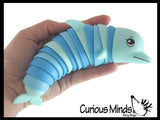 Dolphin Fidget - Large Wiggle Articulated Jointed Moving Sea Creature Toy - Unique