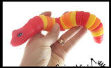 Snake and Alligator Fidgets - Set of 2 - Large Wiggle Crocodile Articulated Jointed Moving Creature Toy - Unique
