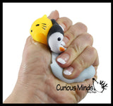 Wild Safari Animal Mochi Squishy  - Adorable Cute Kawaii - Individually Wrapped Toys - Sensory, Stress, Fidget Party Favor Toy Light Activated