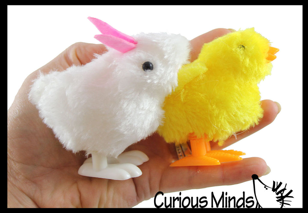 LAST CHANCE - LIMITED STOCK - Wind-Up Walking Chicks and Bunnies - Animals that Hops Across the Floor - Easter - Toy Gift - Party Favor
