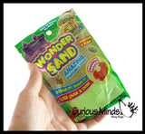 Wonder Sand Pouch with 2 Mini Sand Molds - Stretchy  Soft Moving Sand-Like  putty/dough/slime