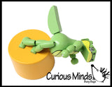Wooden Collapsing Thumb Dancing Push Puppet Animals
