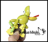 Wooden Collapsing Thumb Dancing Push Puppet Animals