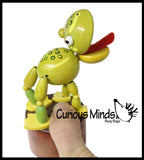 Wooden Collapsing Thumb Dancing Push Puppet Animals