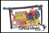Large Wood Nuts and Bolts - Fine Motor Montessori Activity for Toddlers 18M and up Montessori Toy