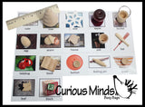 LAST CHANCE - LIMITED STOCK - Montessori Object Match with Cards- Miniature Objects with Matching Cards - 2 Part Cards.  Montessori learning toy, language materials