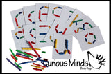 Busy Bag:  Learn Letters and Numbers with Worms!