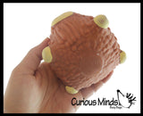 Cute Highland Cow Yak Soft Fluff Doh - Filled Squeeze Stress Balls  -  Sensory, Stress, Fidget Toy Super Soft Hairy Cow