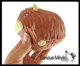 Cute Highland Cow Yak Soft Fluff Doh - Filled Squeeze Stress Balls  -  Sensory, Stress, Fidget Toy Super Soft Hairy Cow